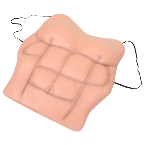 AKOOSY Künstliche Realistische EVA Muskelbrust mit Bauchmuskeln Leichtes Langlebiges Herren Kostüm für Halloween Cosplay und Themenpartys Komfortabel und Einfach Anzuziehen AKOOSY Künstliche Realistische EVA Muskelbrust mit Bauchmuskeln Leichtes Langlebiges Herren Kostüm für Halloween Cosplay und Themenpartys Komfortabel und Einfach Anzuziehen von AKOOSY