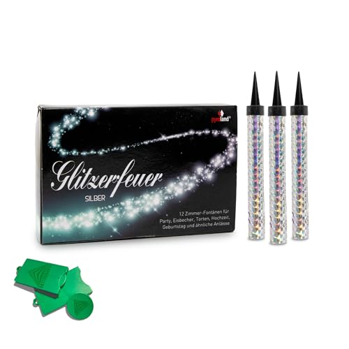 AKTIVHANDEL Glitzerfeuer Silber, 12 Tortenfontänen, Tischfeuerwerk für Geburtstag, Hochzeit und andere Feiern, inkl. Einkaufswagenchip AKTIVHANDEL Glitzerfeuer Silber, 12 Tortenfontänen, Tischfeuerwerk für Geburtstag, Hochzeit und andere Feiern, inkl. Einkaufswagenchip von AKTIVHANDEL