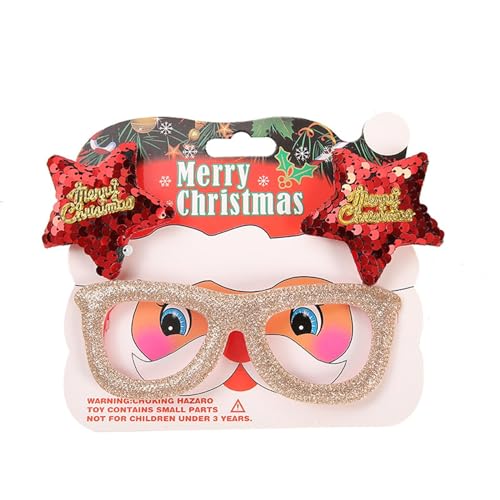 AKTOUR 18 Geschenkideen Auto Brille Erwachsene Kinder Weihnachtsgeschenke Urlaubsbedarf Party Kreative Brille Weihnachtsbrille Anime Plüschtiere (A, A) von AKTOUR