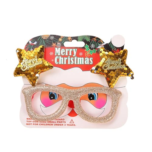 AKTOUR 18 Geschenkideen Auto Brille Erwachsene Kinder Weihnachtsgeschenke Urlaubsbedarf Party Kreative Brille Weihnachtsbrille Anime Plüschtiere (B, A) von AKTOUR