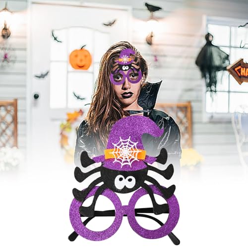 AKTOUR Babykostüme Foto Halloween Party Plastik Partybrille Glitzernde Brille Halloween Fotos Booth Requisiten Löwe Kostüm Jungen (A, One Size) von AKTOUR