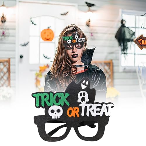 AKTOUR Babykostüme Foto Halloween Party Plastik Partybrille Glitzernde Brille Halloween Fotos Booth Requisiten Löwe Kostüm Jungen (B, One Size) von AKTOUR