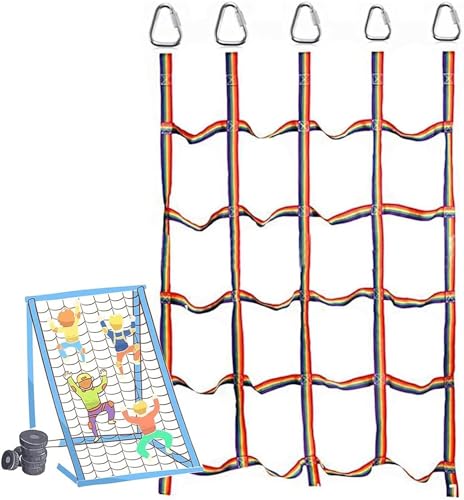ALANIZ Kletternetz Kletternetz, Hochleistungs-Kletterfrachtnetz Seilleiter, Outdoor-Frachtnetz for die Trainingsdekoration von Kleinkindern von ALANIZ