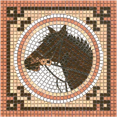 Mosaik bastelset, DIY 20x20cm, mustang von ALEA Mosaic