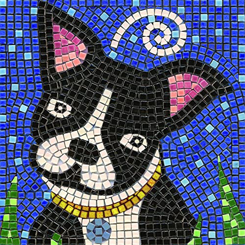 ALEA Mosaic Mosaik bastelset, DIY 20x20cm, Hund von ALEA Mosaic