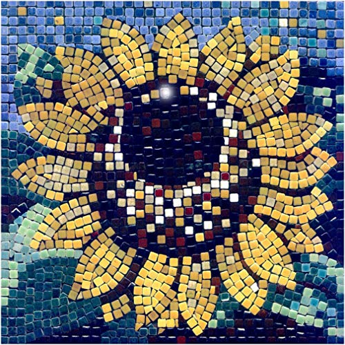 ALEA Mosaic Mosaik bastelset, DIY 20x20cm, Sonnenblume von ALEA Mosaic