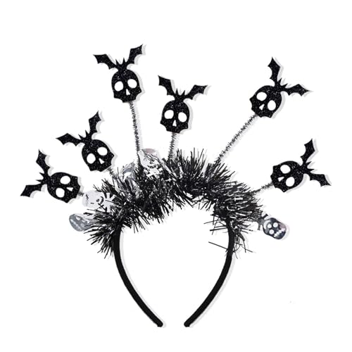 ALEGRE® Fledermaus Haarband Halloween Deko, Skelett Fledermäuse Ohren Haarreif, Halloween Dekoration Accessoires, Fledermaus Deko, Haarschmuck Stirnband für Halloween Weihnachte Karneval Party Kostüm von ALEGRE