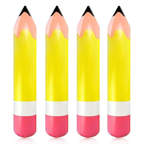 ALEGRE 4 Stk Aufblasbare Bleistift Luftballon Gelb,Schulanfang Deko Einschulung Junge Mädchen,Aufblasbares Bleistift Luftballons Geburtstag,Aufblas Buntstift Ballon für Geburtstag,Schulkind Party Deko ALEGRE 4 Stk Aufblasbare Bleistift Luftballon Gelb,Schulanfang Deko Einschulung Junge Mädchen,Aufblasbares Bleistift Luftballons Geburtstag,Aufblas Buntstift Ballon für Geburtstag,Schulkind Party Deko von ALEGRE