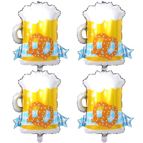 ALEGRE 4 Stück Biergläser Folienballon, Bier Luftballons Geburtstag, Oktoberfest Deko Ballon, Bier Deko Ballons Bayrische Deko, Biere Luftballon für Geburtstag, Hochzeit, Oktoberfest Party Dekoration ALEGRE 4 Stück Biergläser Folienballon, Bier Luftballons Geburtstag, Oktoberfest Deko Ballon, Bier Deko Ballons Bayrische Deko, Biere Luftballon für Geburtstag, Hochzeit, Oktoberfest Party Dekoration von ALEGRE