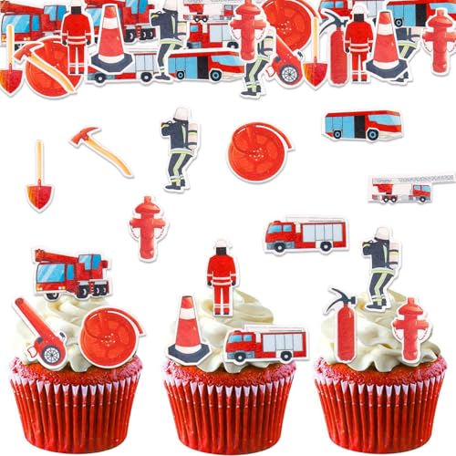ALEGRE 80 Stück Essbare Feuerwehr Tortendeko,Feuerwehr Kuchen Deko Essbar,Feuerwehrmann Geburtstagdeko Torten,Feuerwehrmann Cupcake Toppers,Esspapier Tortendeko,Feuerwehrauto Muffin Deko Essbar ALEGRE 80 Stück Essbare Feuerwehr Tortendeko,Feuerwehr Kuchen Deko Essbar,Feuerwehrmann Geburtstagdeko Torten,Feuerwehrmann Cupcake Toppers,Esspapier Tortendeko,Feuerwehrauto Muffin Deko Essbar von ALEGRE