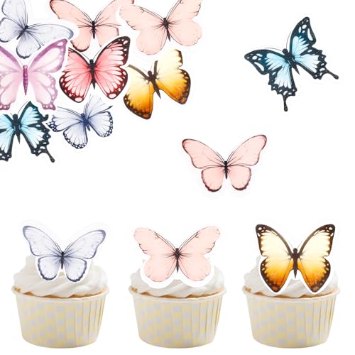 ALEGRE Schmetterling Tortendeko Essbare Schmetterlinge für Torte,48 Stück Esspapier Schmetterling Deko Kuchen,Schmetterlinge Cupcake Deko,Essbare Tortendeko Geburtstag,Hochzeit,Muffinaufleger ALEGRE Schmetterling Tortendeko Essbare Schmetterlinge für Torte,48 Stück Esspapier Schmetterling Deko Kuchen,Schmetterlinge Cupcake Deko,Essbare Tortendeko Geburtstag,Hochzeit,Muffinaufleger von ALEGRE