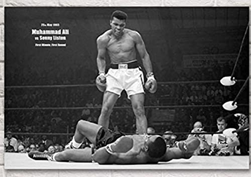 ALKOY 1000 Teile Puzzle Muhammad Ali Boxer Boxen Poster Erwachsene Kinder Holzspielzeug Lernspiel Fe489Jw von ALKOY