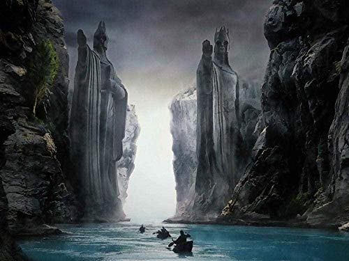 ALKOY Puzzles 1000 Teile, Herr Dere Argonath Gefährten Dess – Puzzle Für Erwachsene Kinder, 75 X 50 Cm, Für Familie Und Freunde, Heimdekoration von ALKOY