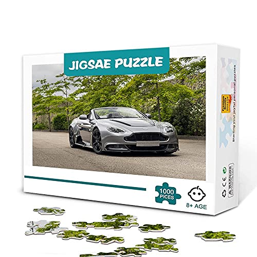 ALKOY Puzzles 1000 Teile Für Erwachsene, Aston Martin Supercar, Eltern-Kind-Lernspiel, Heimdekoration, 38 X 26 Cm, Papierartiges Puzzle von ALKOY