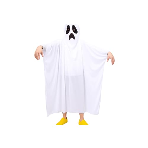 ALLY-MAGIC Y11WSJYLYF Halloween-Geister-Kostüm für Kinder, weißes Cosplay-Robe, Horror, weißes Geister-Kostüm für Halloween-Kostüm-Party ALLY-MAGIC Y11WSJYLYF Halloween-Geister-Kostüm für Kinder, weißes Cosplay-Robe, Horror, weißes Geister-Kostüm für Halloween-Kostüm-Party von ALLY-MAGIC