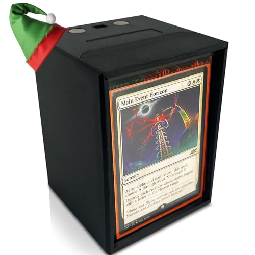 100+ MTG Deck Box – Langlebige, modulare Commander-Deckbox mit Magnetverschluss, passend für 100 doppelärmelige Karten von ALMILLA