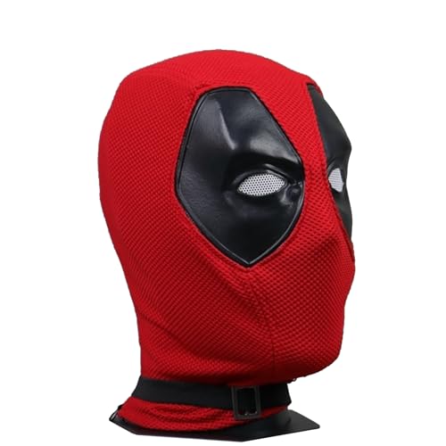 ALNILK Halloween Dead-pool-Maske,Superheld Wade Winston Wilson Strickmaske Luxus Reality Helm Halloween Cosplay Kostüm Party Zubehör Erwachsene (A) von ALNILK