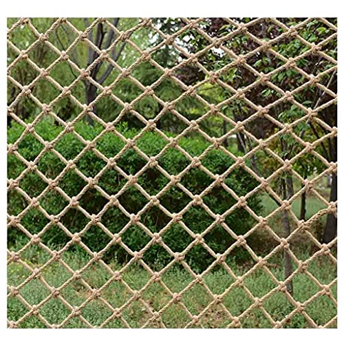 Kinder Sicherheitsnetz, Hanfseilnetz, Kletternetz, Balkontreppennetz, Fotowanddekoration Trennwand Deckennetz, Hindernisschutz Gartenzaunnetz, 2x5m (Size : 1 * 4m(3.28* 13.12ft)) ( Color : 6mm-8cm , S von ALTMSTE