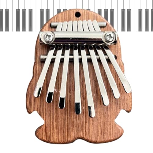 ALWIDA Fingerklavier mit 8 Tasten, kleines tragbares Handpiano mit 8 Tasten, exquisites kleines Daumentaschen-Kalimba-Klavier, für Schule, Kleinkind, Zuhause, im Freien von ALWIDA