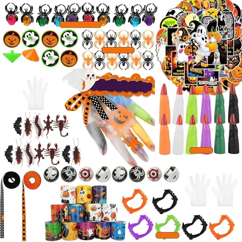 ALWIDA Halloween-Partytüten-Spielzeug, Halloween-Party-Preis, kleine Spielzeuge, Goody Bag Fillers – Halloween-Partytüten, gruseliges Kinder-Halloween-Spielzeug, Halloween-Leckerli-Preise von ALWIDA