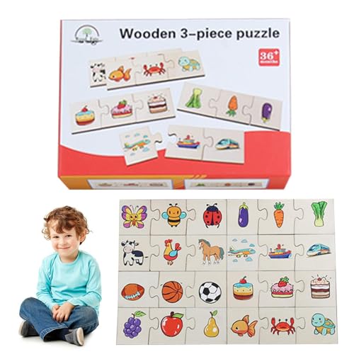 ALWIDA Puzzle für Kleinkind - Kategorie Passende Puzzles - STEM Kognitive Lernspielzeuge, Feinmotorik, Puzzles Früheres Lernspielzeug für Jungen Mädchen von ALWIDA