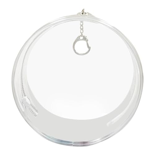 ALWIDA Runde Puppen-Tragetasche – Sammelpuppe transparente Tasche | transparente Puppensammeltasche | runder Figuren-Organizer | tragbare Figuren-Aufbewahrungstasche zum Präsentieren kleiner Figuren von ALWIDA