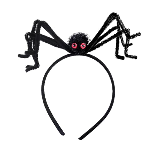 Spinne Cosplay Stirnband - Halloween Cosplay Spinnen Stirnband | Kreative Spinne Stirnband Kopfschmuck | Gruselige Gruselaufführungen Spoofing Stirnband | Halloween Spinnen Stirnband für Kostüm und von ALWIDA