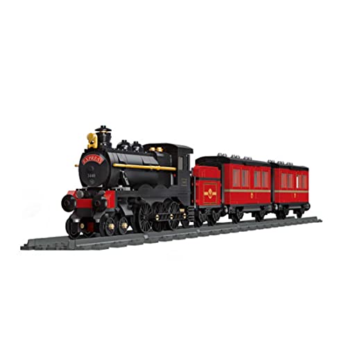 ALiquid Technik Zug Klemmbausteine Set, Technik Retro Dampflokomotive Bausatz für GWP, Bausteine Kompatibel mit Lego - 789 Teile von ALiquid