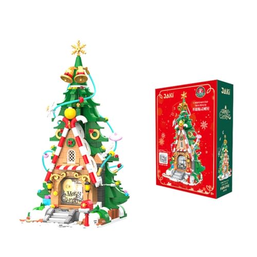 ALiquid Weihnachten Klemmbausteine Set, Elfen-Baumhaus Bausatz, Bausteine Set Kompatibel mit Lego von ALiquid