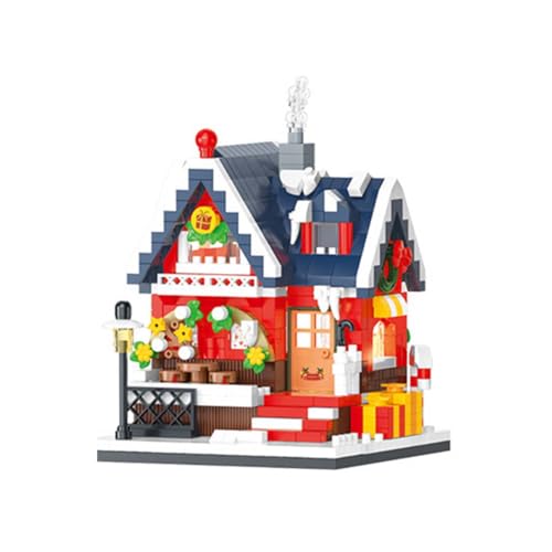 ALiquid Weihnachten Klemmbausteine Set, Weihnachtshäus Bausatz, Bausteine Set Kompatibel mit Lego - 661 Teile (C) von ALiquid