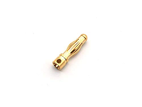 AMASS 4mm Goldkontaktstecker - Käfigfeder - Lötkelch 1 Stück | FPV Racer, Copter, Drohnen | CopterFarm von AMASS