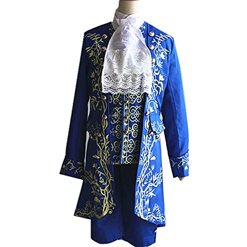 AMAZOC Beautys And Beasts Princes Adams Cosplay Outfits, Anime Cosplay Costumes Roleplay Halloween Clubwear for Party von AMAZOC