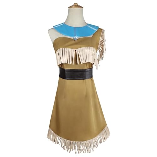 AMAZOC Pocahontas Cosplay-Outfits, Anime-Cosplay-Kostüme, Rollenspiel, Halloween, Clubwear für Party von AMAZOC