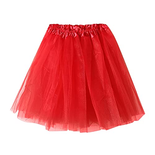 AMDOLE Deals Of The Day Karneval Kostüm Damen Regenbogenfisch Kostüm Kostüm Popcorn Rock Mini Maus Kostüm 3Xl Tüllrock Damen Xxl Roter Tüllrock Clown Rock Damen Petticoat Rot von AMDOLE