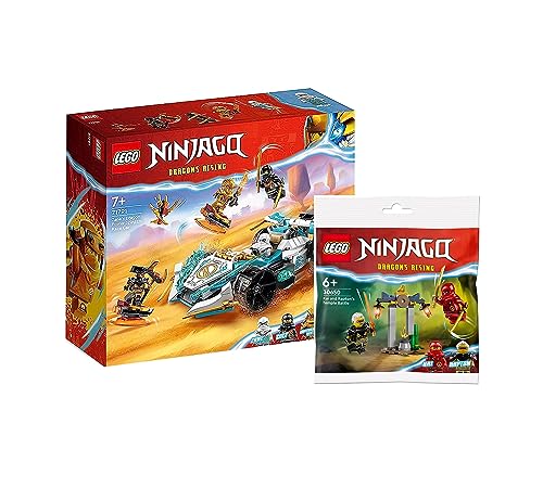 Lego Set: Lego 71791 NINJAGO Zanes Drachenpower-Spinjitzu-Rennwagen + Lego® NINJAGO® 30650 Kais und Raptons Duell im Tempel von AMEET Verlag