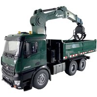 Amewi 22568 Arocs Kranwagen 1:14 Elektro RC Modell-LKW RtR inkl. Akku und Ladekabel, mit Geräuschefunktion, mit Lichteffekt von AMEWI