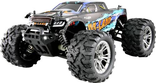 Amewi M-Land Blau Brushed 1:16 RC Einsteiger Modellauto Elektro Monstertruck Allradantrieb (4WD) RtR von AMEWI