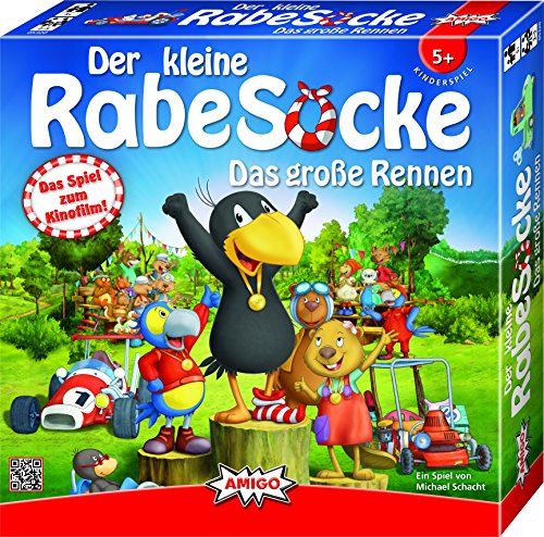 AMIGO 05320 - Kleiner Rabe Socke - Das große Rennen, Brettspiel von AMIGO