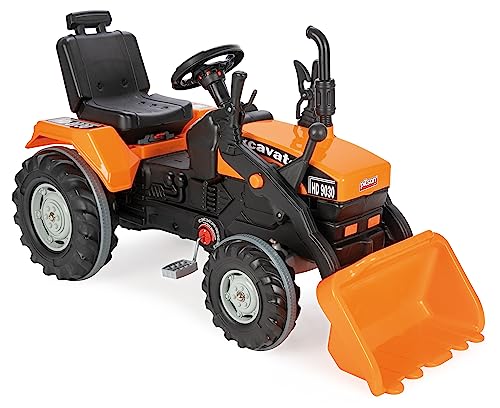 AMIGO Pilsan Super HD 9030 - Trettraktor mit Frontlader - Orange/Schwarz von AMIGO