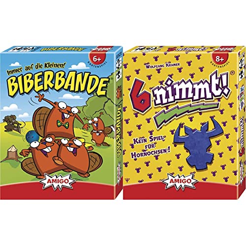 AMIGO Spiele 2920 - Biberbande 4910-6 nimmt!, Kartenspiel von AMIGO