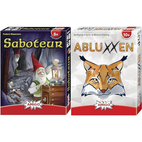 AMIGO Spiele 4900 - Saboteur & 02204 Kartenspiel, bunt von AMIGO