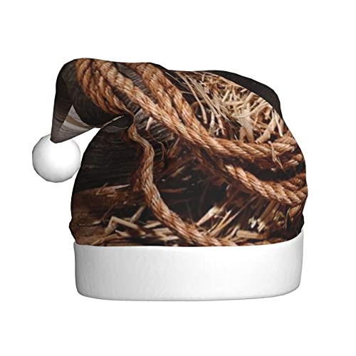 AMINNU American West Rodeo Hut Weihnachtsmann Hüte Erwachsene Weihnachtsmützen Unisex Plüsch Weihnachtsmützen Neujahr Festlich Party Supplies von AMINNU