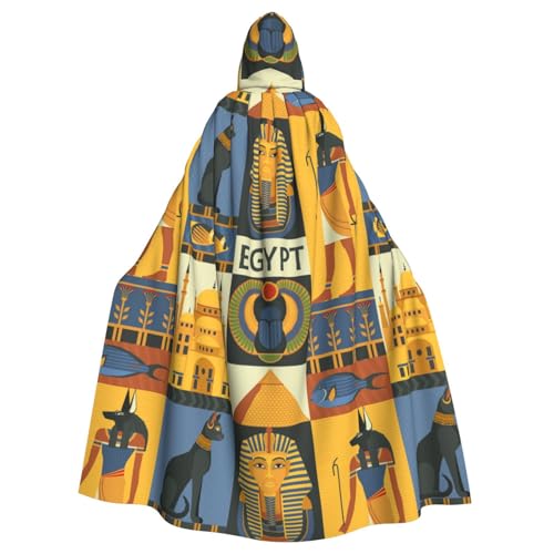 AMINNU Ancient Egypt Tribe Series Herren und Damen Halloween Kapuzenmantel Robe und Umhang Rollenspiel Kostüme Party Kostüme Fasching Langlebig und Hautfreundlich von AMINNU