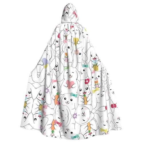 AMINNU Cartoon Cute Animals Rabbit Men And Women'S Halloween Hooded Robes And Cloaks, Role-Playing Costumes, Party Costumes, Fancy Dresses, Durable And Skin Friendly von AMINNU