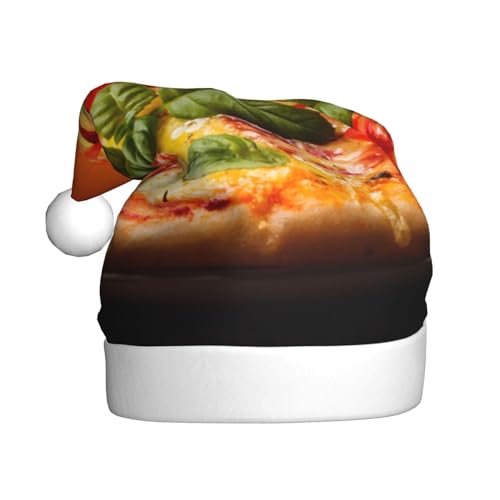 AMINNU Große Pizza Weihnachtsmann Hüte Erwachsene Weihnachtsmützen Unisex Plüsch Weihnachtsmützen Neujahr Festlich Party Supplies von AMINNU