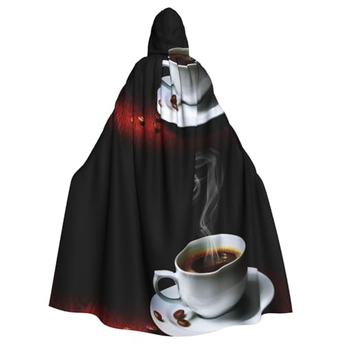 AMINNU Hot Coffee With Coffee Bean Halloween Hooded Roben And Cloaks, Role-Playing Costumes, Party Costumes, Fancy Dresses, Durable And Skin Friendly von AMINNU