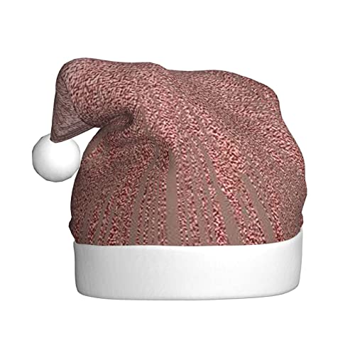 AMINNU Rose Gold Rosa Weihnachtsmann Hüte Erwachsene Weihnachtsmützen Unisex Plüsch Weihnachtsmützen Neujahr Festlich Party Supplies von AMINNU