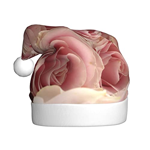 AMINNU Rosen Blume Weihnachtsmann Hüte Erwachsene Weihnachtsmützen Unisex Plüsch Weihnachtsmützen Neujahr Festlich Party Supplies von AMINNU