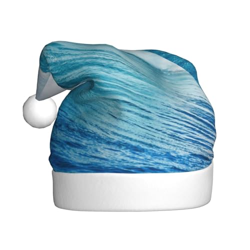 AMINNU Wave Santa Claus Hats Erwachsene Weihnachtsmützen Unisex Plüsch Weihnachtsmützen Neujahr Festlich Party Supplies von AMINNU