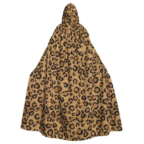 Wilder Leopard Tier Herren und Damen Halloween Kapuzenmantel Robe und Umhang Rollenspiel Kostüme Party Kostüme Fasching Langlebig und Hautfreundlich von AMINNU